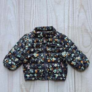 Patagonia Baby Girls 6-12M Duck Down 600 Fill Sweater Puffer Jacket Floral